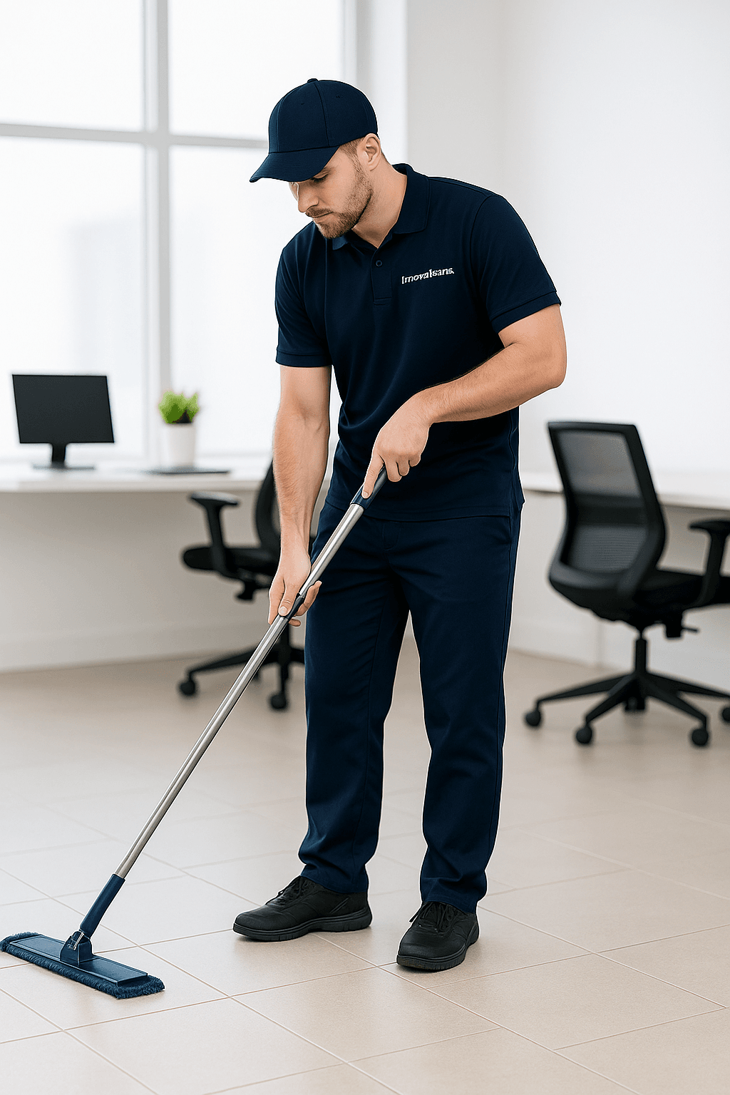 Professional cleaning team